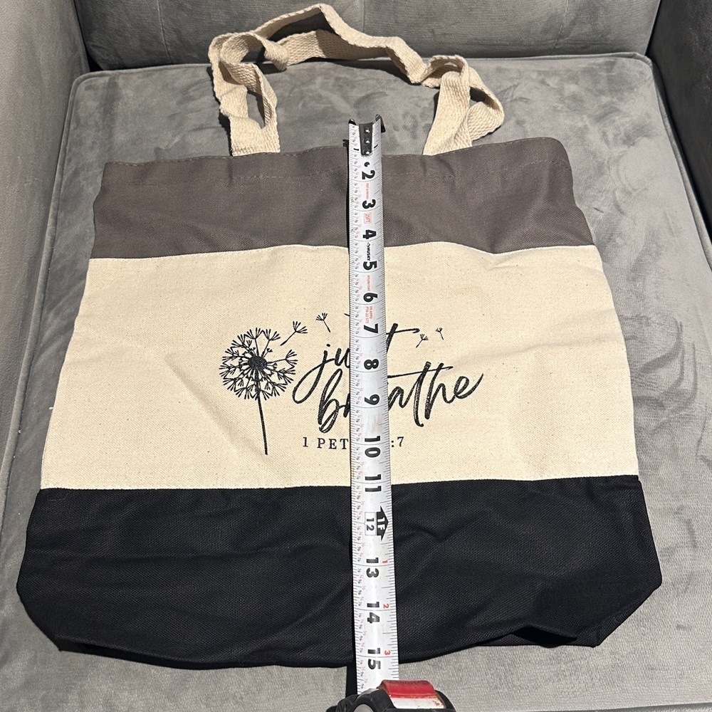 NWOT Tote Bag- Flower, Bible Verse, God, Jesus, Lord, Christ, Christian - Picture 4 of 9